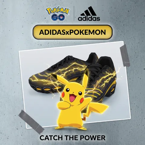 Pokémon GO - Resgate Grátis Tênis Adidas Pikachu para o Avatar com Código